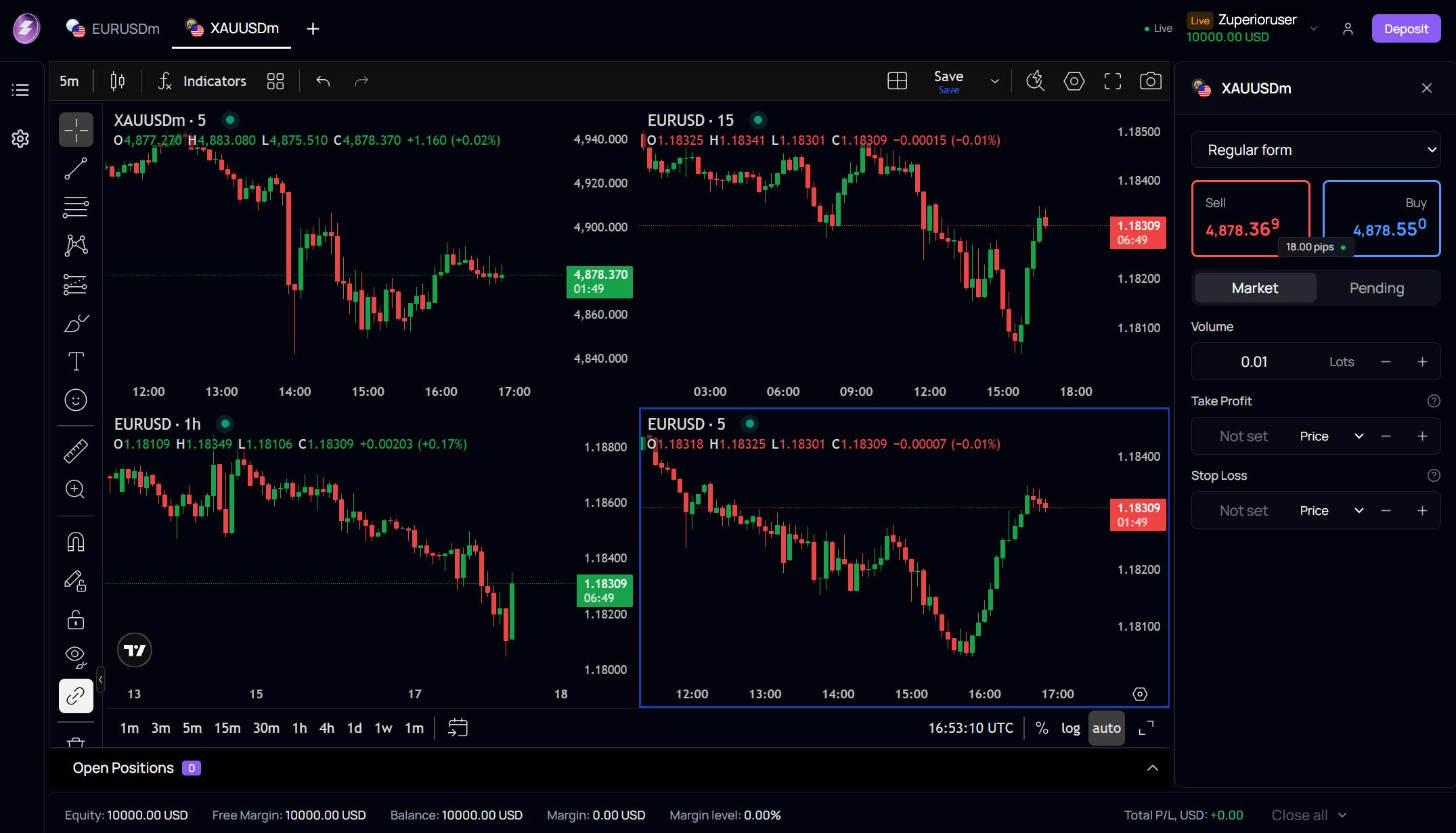 Zuperior Portal Dashboard